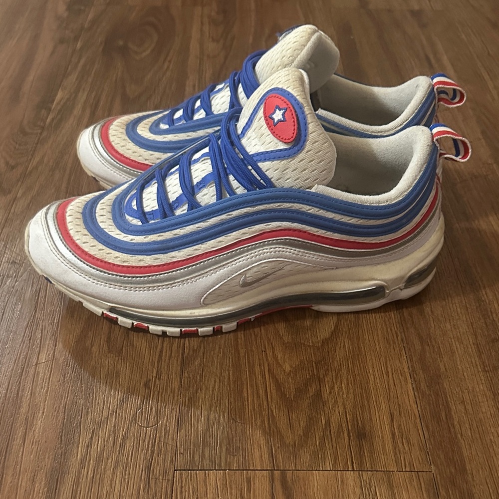 Nike Air Max 97 with Blue and Red Accents